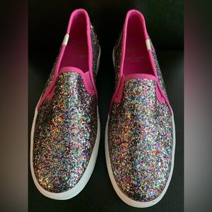Keds for Kate Spade New York glitter slip on sneakers
